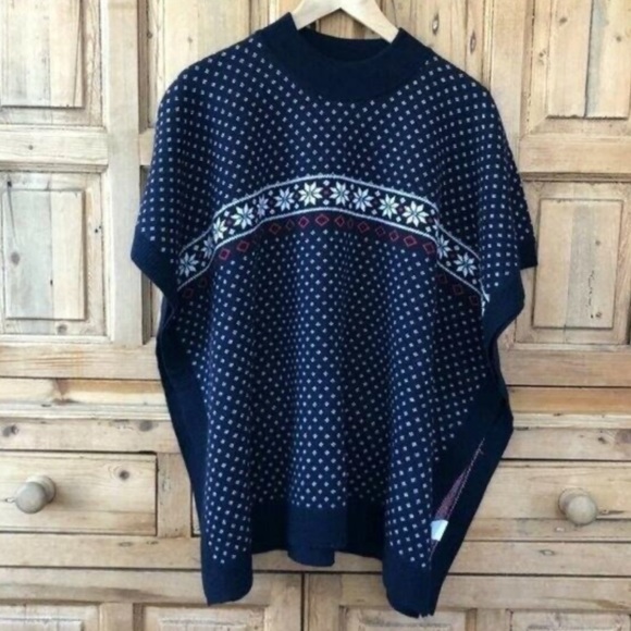 Women's Draper James XS / S Knit Poncho Shrug Sweater - Picture 2 of 7